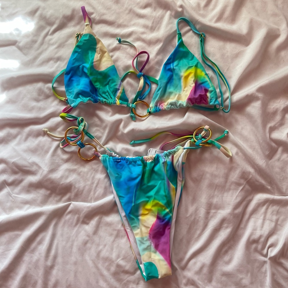 Oceana 2 Piece Bikini - Multi Color (size large)